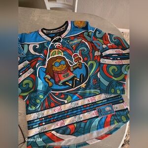 Adult Sz M 808 EXCLUSIVES spongebob Hippie Groovy Jersey NEW